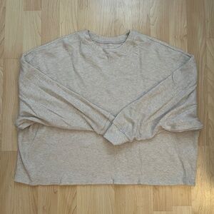 Abercrombie & Fitch Oversized Waffle Knit Top